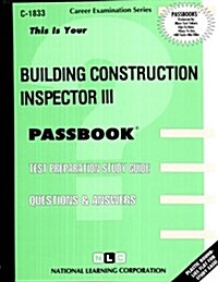 Building Construction Inspector III (Paperback)