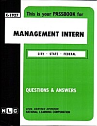 Management Intern: Passbooks Study Guide (Spiral)