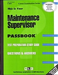 Maintenance Supervisor (Paperback, Spiral)