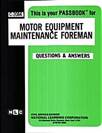Motor Equipment Maintenance Foreman (Paperback)