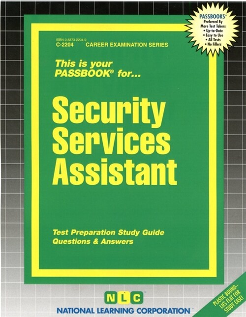 Security Services Assistant: Passbooks Study Guide (Paperback)