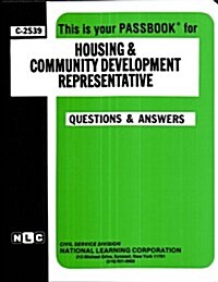Housing & Community Development Representative: Passbooks Study Guide (Spiral)