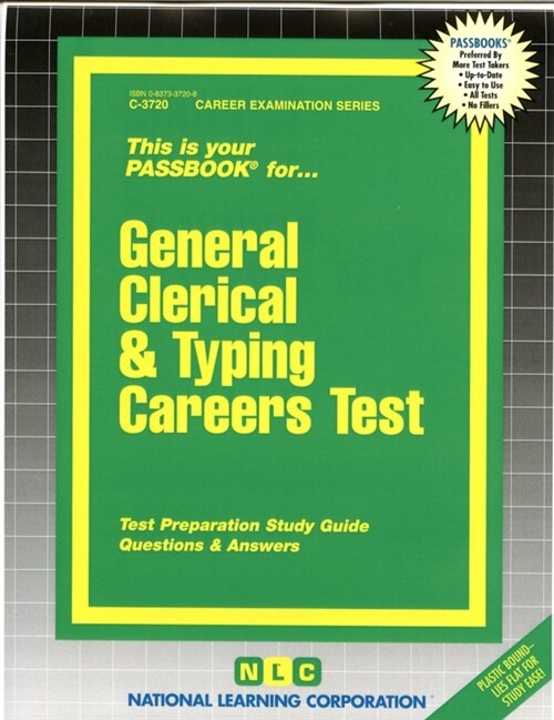 General Clerical & Typing Careers Test (Spiral)