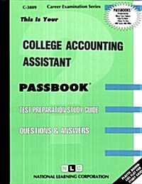 College Accounting Assistant: Passbooks Study Guide (Spiral)