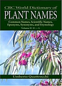 CRC World Dictionary of Plant Names: Common Names, Scientific Names, Eponyms, Synonyms, and Etymology (Hardcover)