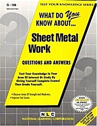 Sheet Metal Work: What Do You Know About... (Paperback)