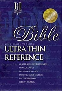 Holy Bible King James Version Black Genuine Leather Indexed Ultrathin Reference (Paperback, Indexed)