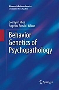 Behavior Genetics of Psychopathology (Paperback, Softcover Repri)