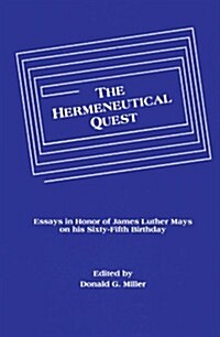 The Hermeneutical Quest (Paperback)