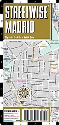 Streetwise Madrid Map - Laminated City Street Map of Madrid, Spain: Folding Pocket Size Travel Map (Folded, 2015 Updated)