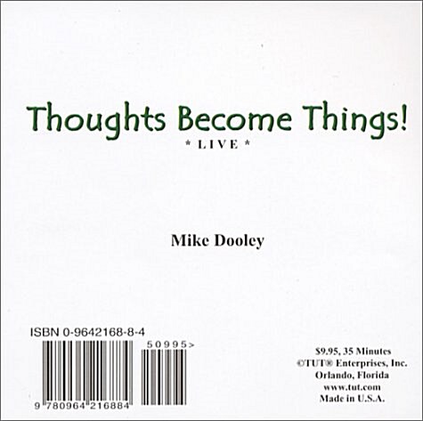 Thoughts Become Things! Live (Audio CD)