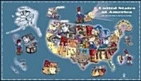 The Little Man in the Map - Wall Map: With Clues to Remember All 50 States (Other)