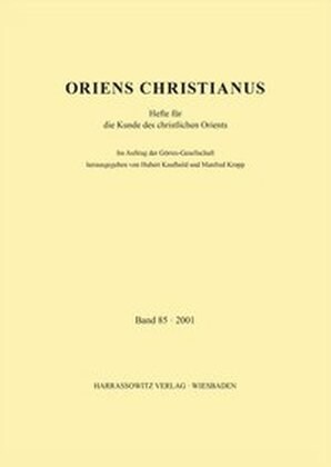 Oriens Christianus 92 (2008): Hefte Fur Die Kunde Des Christlichen Orients (Paperback)