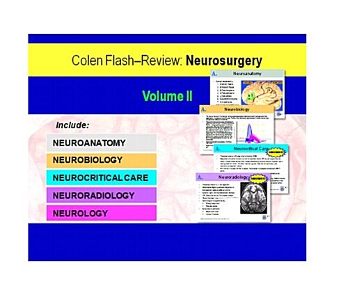 Colen Flash Review: Neurosurgery Flashcards Vol. 2 (Not Folded)