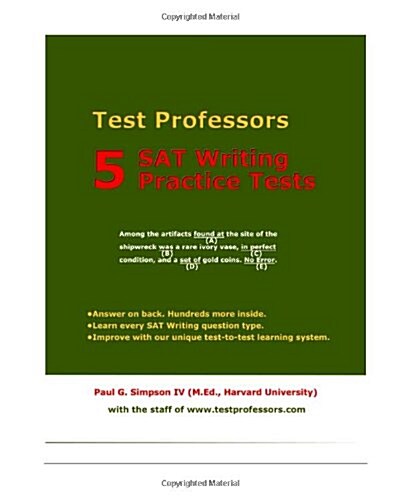 5 SAT Writing Practice Tests (Paperback)