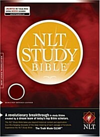 New Living Translation, Burgundy, Bonded Leather, Study Bible (Paperback, 2nd, BOX, LEA)