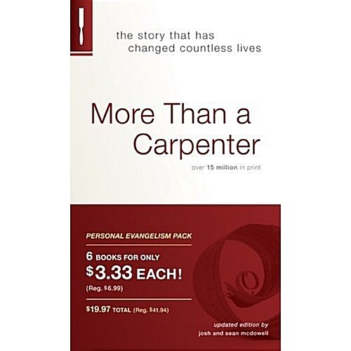 More Than a Carpenter Personal Evangelism 6pk (Paperback)
