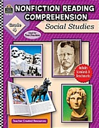 Nonfiction Reading Comprehension: Social Studies, Grade 4 (Paperback)