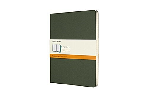 Moleskine Myrtle Green Extra Large Ruled Cahier Journal (set Of 3) (Other)