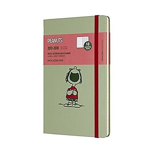 Moleskine Limited Edition Peanuts, 18 Month Weekly Planner, Large, W Green (5 X 8.25) (Desk)