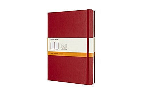Moleskine Classic Notebook, Extra Large, Ruled, Scarlet Red, Hard Cover (7.5 X 10) (Other)