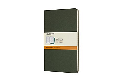 Moleskine Myrtle Green Large Ruled Cahier Journal (Set of 3) (Other)