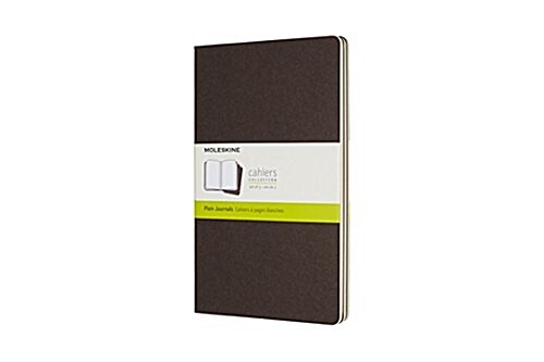 Moleskine Coffee Brown Large Plain Cahier Journal (set Of 3) (Other)