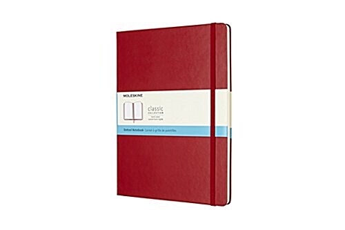 Moleskine Classic Notebook, Extra Large, Dotted, Scarlet Red, Hard Cover (7.5 X 10) (Other)