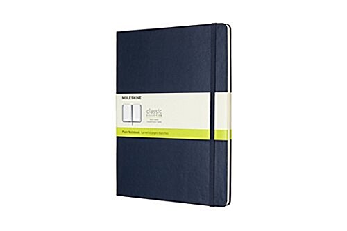 Moleskine Classic Notebook, Extra Large, Plain, Sapphire Blue, Hard Cover (7.5 X 10) (Other)