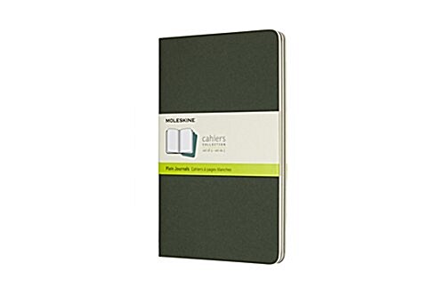 Moleskine Myrtle Green Large Plain Cahier Journal (Set of 3) (Other)