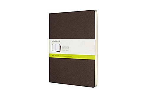 Moleskine Coffee Brown Extra Large Plain Cahier Journal (set Of 3) (Other)