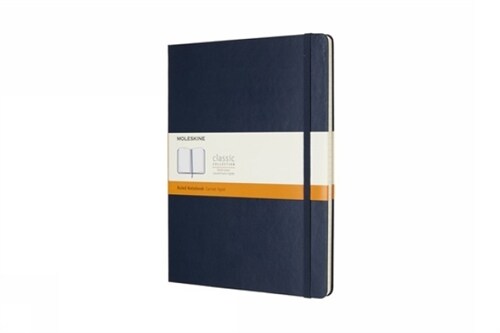 Moleskine Classic Notebook, Extra Large, Ruled, Sapphire Blue, Hard Cover (7.5 X 10) (Other)