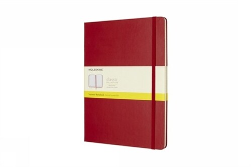Moleskine Classic Notebook, Extra Large, Squared, Scarlet Red, Hard Cover (7.5 X 10) (Other)
