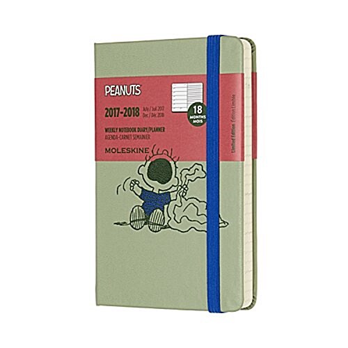 Moleskine Limited Edition Peanuts, 18 Month Weekly Planner, Pocket, W Green (3.5 X 5.5) (Desk)