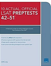 10 Actual, Official LSAT Preptests 42-51: (Preptests 42-51) (Paperback)