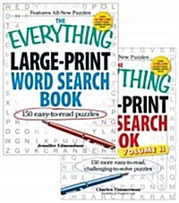 The Everything Large Print Word Search Bundle [With Paperback Book] (Paperback)