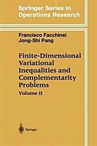 Finite-Dimensional Variational Inequalities and Complementarity Problems (Paperback, Softcover Repri)