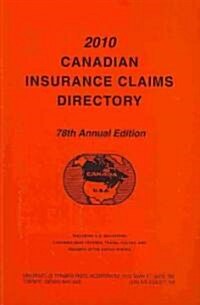 Canadian Insurance Claims Directory (Paperback, 2010)