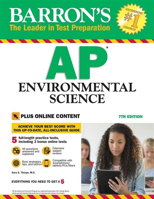 Barrons AP Environmental Science with Online Tests (Paperback, 7)