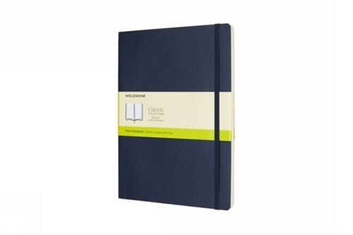 Moleskine Classic Notebook, Extra Large, Plain, Sapphire Blue, Soft Cover (7.5 X 10) (Other)