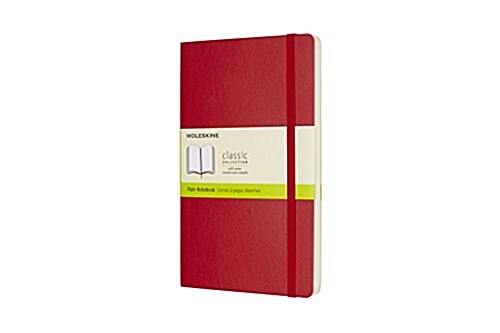 Moleskine Classic Notebook, Large, Plain, Scarlet Red, Soft Cover (5 X 8.250) (Other)
