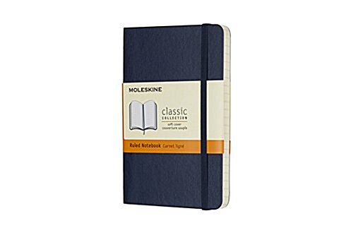 Moleskine Classic Notebook, Pocket, Ruled, Sapphire Blue, Soft Cover (3.5 X 5.5) (Other)