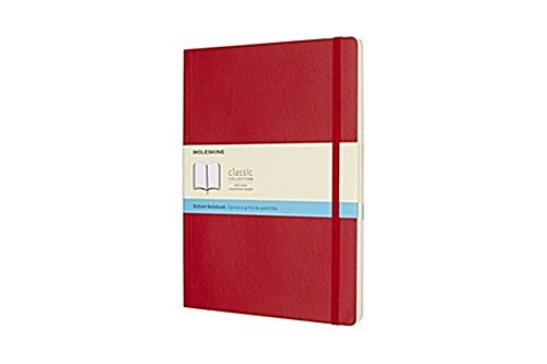 Moleskine Classic Notebook, Extra Large, Dotted, Scarlet Red, Soft Cover (7.5 X 10) (Other)