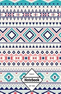 Gm&co: Notebook Journal Dot-Grid, Lined, Graph, 120 Pages 5.5x8.5 (Aztec Colorful Pattern) (Paperback)