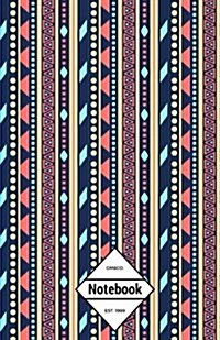 Gm&co: Notebook Journal Dot-Grid, Lined, Graph, 120 Pages 5.5x8.5 (Vertical Aztec Maze) (Paperback)