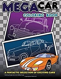 Mega Car Coloring Book (Paperback)