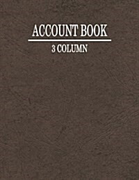 3 Column Account Book (Paperback)