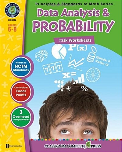 Data Analysis & Probability, Grades 6-8 [With 3 Transparencies] (Paperback)