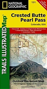 Crested Butte, Pearl Pass Map (Folded, 2023)