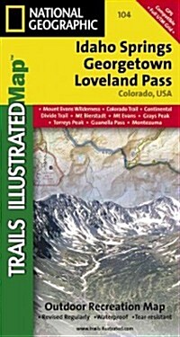 Idaho Springs, Loveland Pass Map (Folded, 2024)